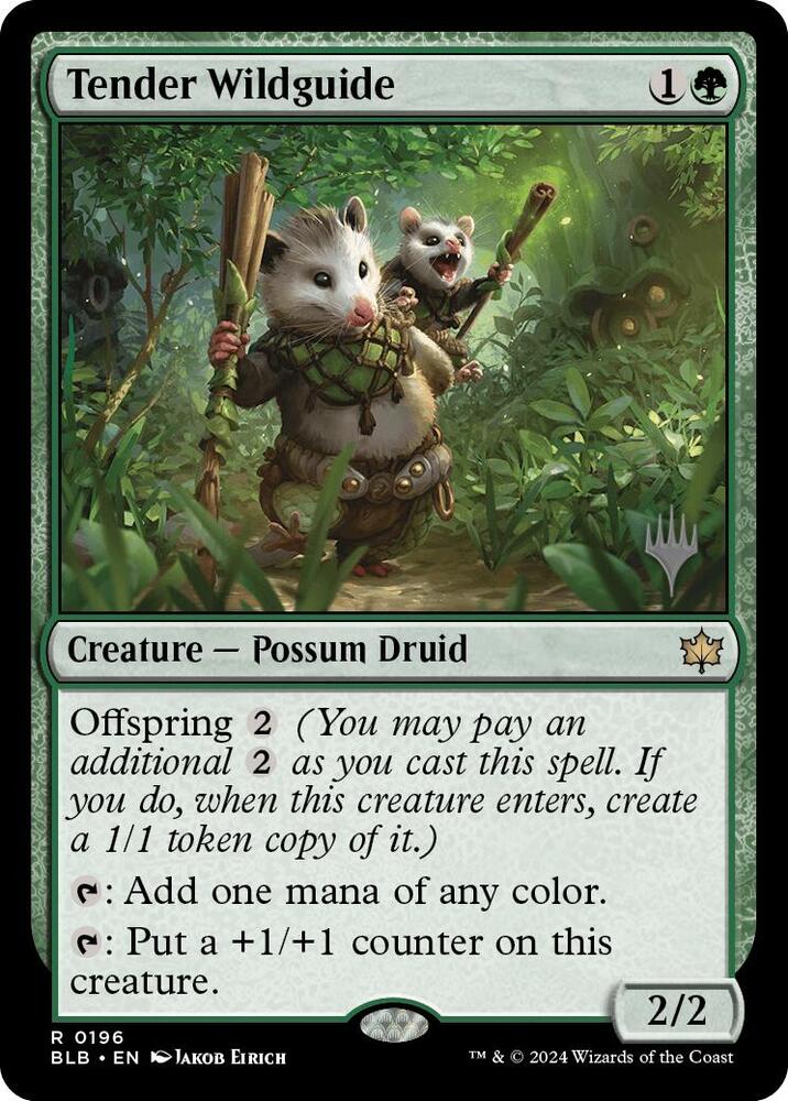 Tender Wildguide, Promo Pack: Bloomburrow 196