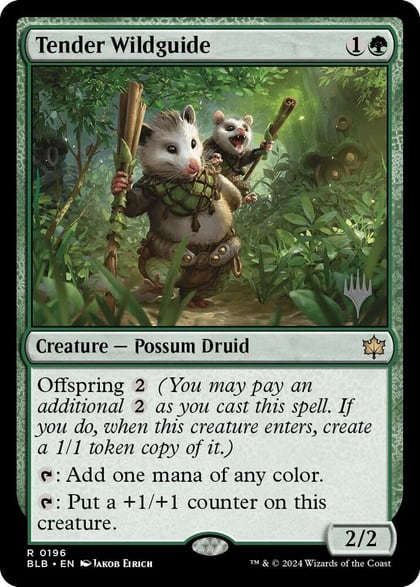 Tender Wildguide, Promo Pack: Bloomburrow 196