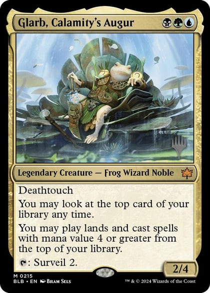 Glarb, Calamity's Augur, Promo Pack: Bloomburrow 215