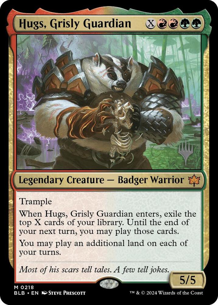 Hugs, Grisly Guardian, Promo Pack: Bloomburrow 218