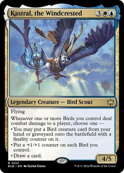 Kastral, the Windcrested, Promo Pack: Bloomburrow 221