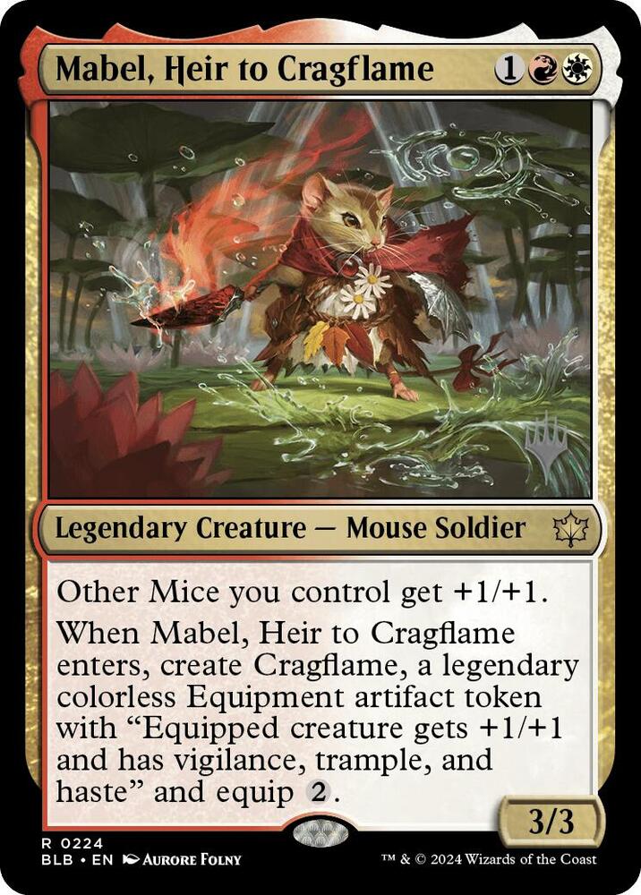 Mabel, Heir to Cragflame, Promo Pack: Bloomburrow 224