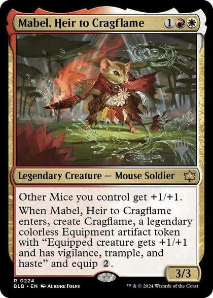 Mabel, Heir to Cragflame, Promo Pack: Bloomburrow 224