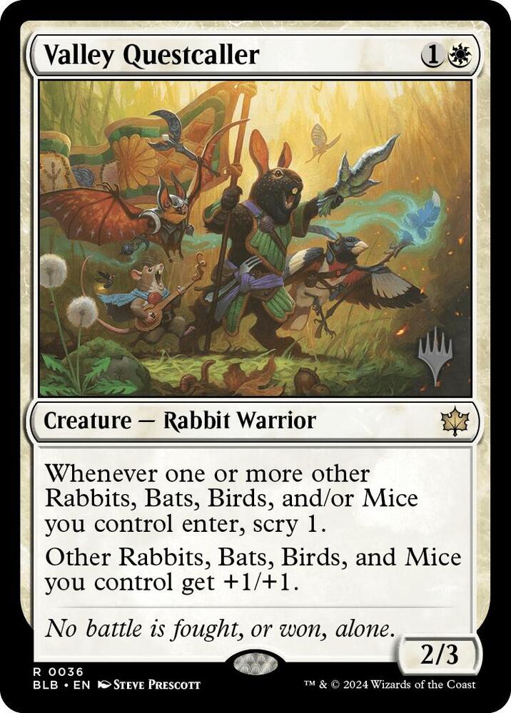 Valley Questcaller, Promo Pack: Bloomburrow 36