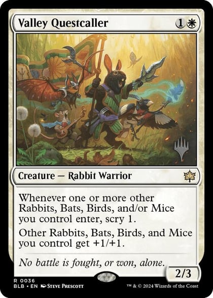 Valley Questcaller, Promo Pack: Bloomburrow 36