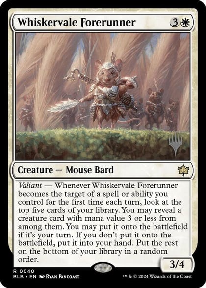 Whiskervale Forerunner, Promo Pack: Bloomburrow 40