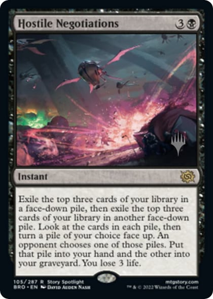 Hostile Negotiations, Promo Pack: The Brothers' War 105