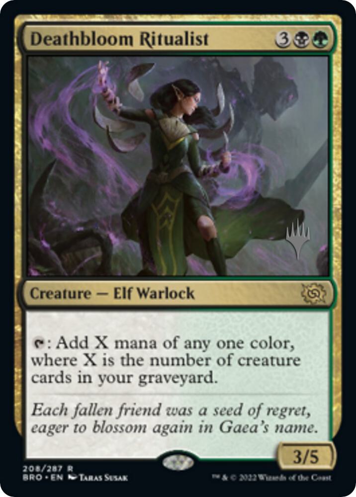 Deathbloom Ritualist, Promo Pack: The Brothers' War 208