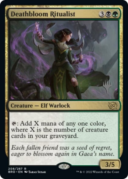 Deathbloom Ritualist, Promo Pack: The Brothers' War 208