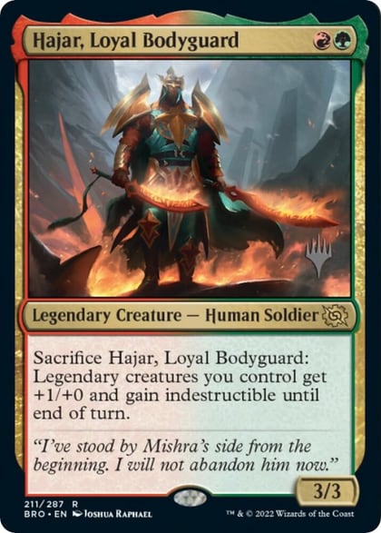 Hajar, Loyal Bodyguard, Promo Pack: The Brothers' War 211