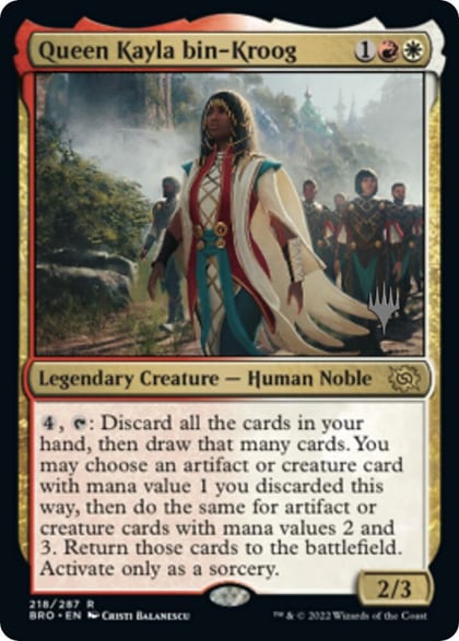 Queen Kayla bin-Kroog, Promo Pack: The Brothers' War 218