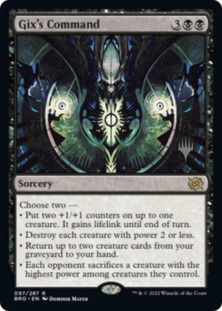 Gix's Command, Promo Pack: The Brothers' War 97