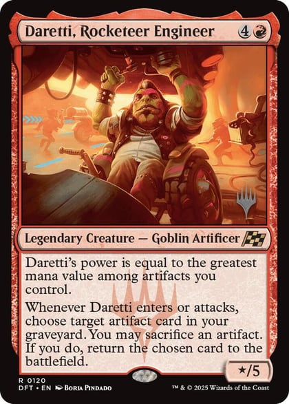 Daretti, Rocketeer Engineer, Promo Pack: Aetherdrift 120