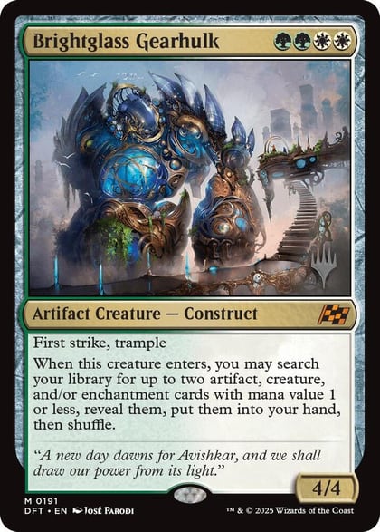Brightglass Gearhulk, Promo Pack: Aetherdrift 191