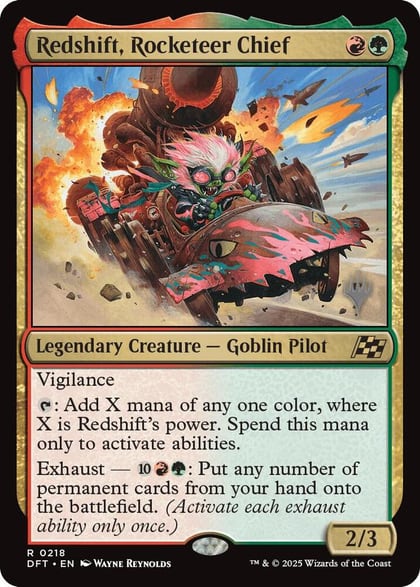 Redshift, Rocketeer Chief, Promo Pack: Aetherdrift 218