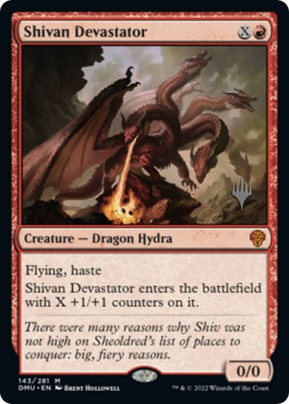 Shivan Devastator, Promo Pack: Dominaria United 143