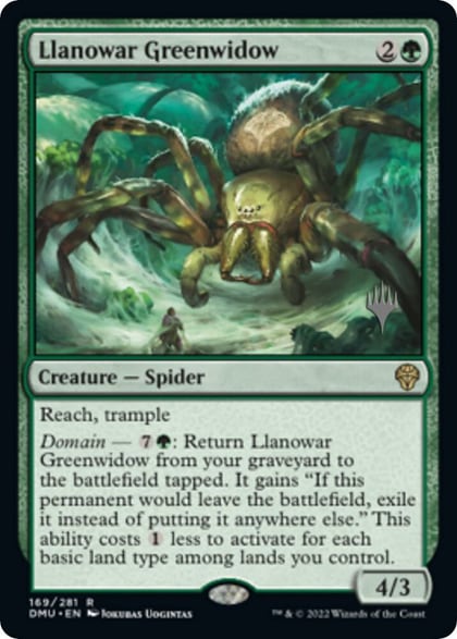 Llanowar Greenwidow, Promo Pack: Dominaria United 169