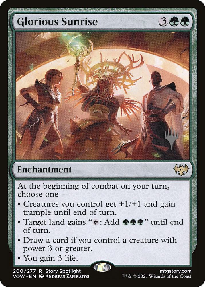 Glorious Sunrise, Promo Pack: Dominaria United 200