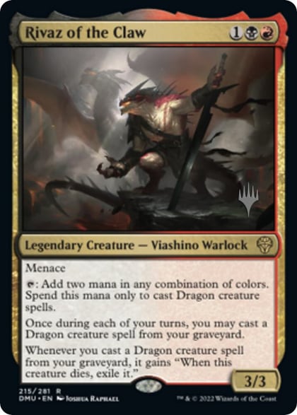 Rivaz of the Claw, Promo Pack: Dominaria United 215