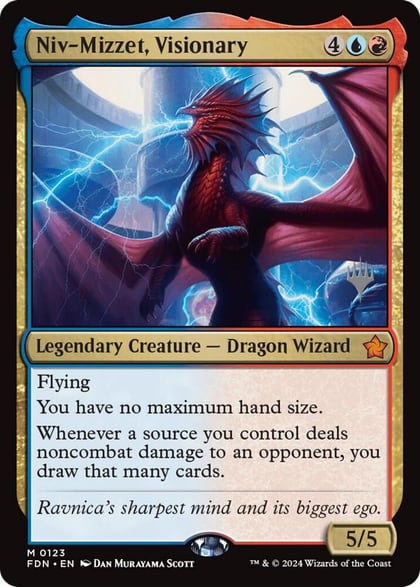Niv-Mizzet, Visionary, Promo Pack: Duskmourn: House of Horror 123