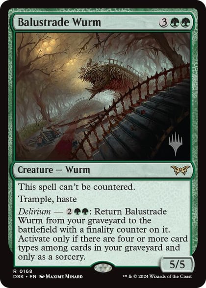 Balustrade Wurm, Promo Pack: Duskmourn: House of Horror 168