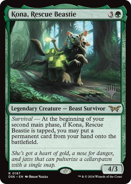 Kona, Rescue Beastie (0187), Promo Pack: Duskmourn: House of Horror 187