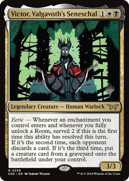 Victor, Valgavoth's Seneschal, Promo Pack: Duskmourn: House of Horror 238