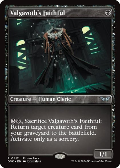 Valgavoth's Faithful, Promo Pack: Duskmourn: House of Horror 412