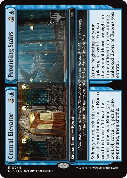 Central Elevator // Promising Stairs, Promo Pack: Duskmourn: House of Horror 44