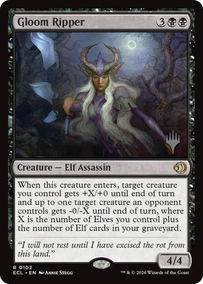 Gloom Ripper, Promo Pack: Lorwyn Eclipsed 102