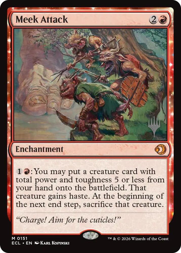 Meek Attack, Promo Pack: Lorwyn Eclipsed 151