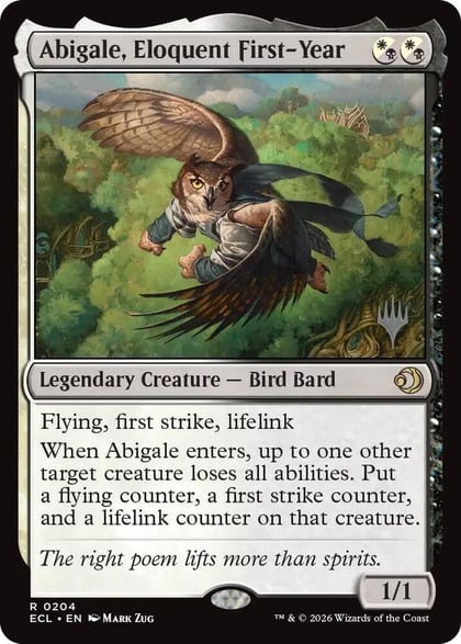 Abigale, Eloquent First-Year, Promo Pack: Lorwyn Eclipsed 204