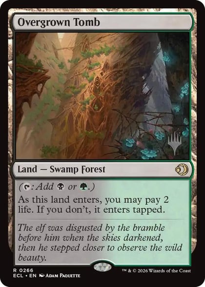 Overgrown Tomb, Promo Pack: Lorwyn Eclipsed 266