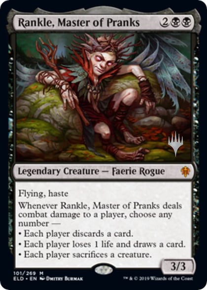 Rankle, Master of Pranks, Promo Pack: Throne of Eldraine 101