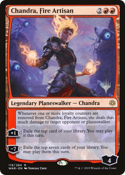 Chandra, Fire Artisan, Promo Pack: Throne of Eldraine 119