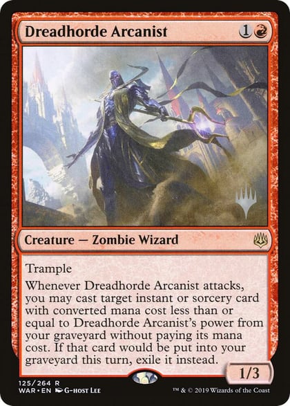 Dreadhorde Arcanist, Promo Pack: Throne of Eldraine 125