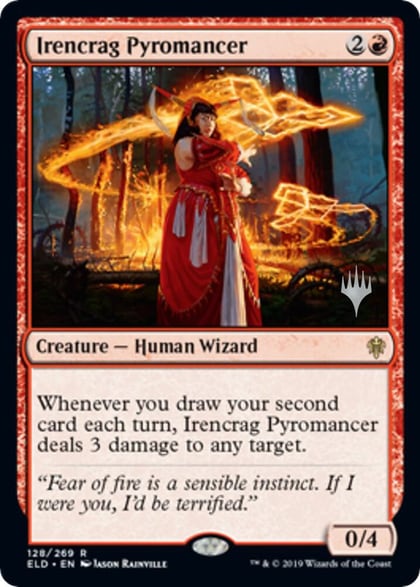 Irencrag Pyromancer, Promo Pack: Throne of Eldraine 128