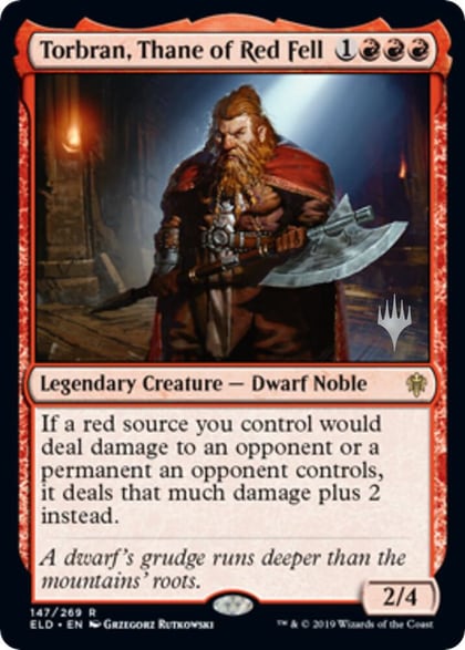 Torbran, Thane of Red Fell, Promo Pack: Throne of Eldraine 147