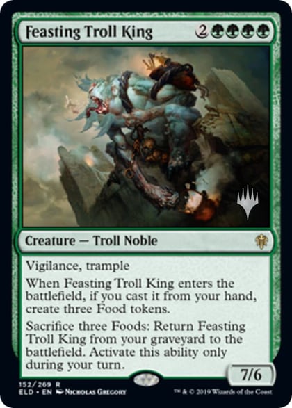Feasting Troll King, Promo Pack: Throne of Eldraine 152