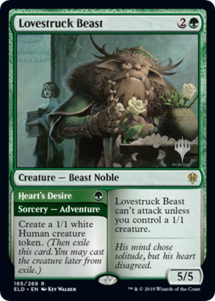 Lovestruck Beast, Promo Pack: Throne of Eldraine 165