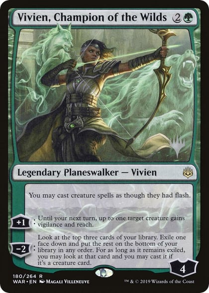 Vivien, Champion of the Wilds, Promo Pack: Throne of Eldraine 180