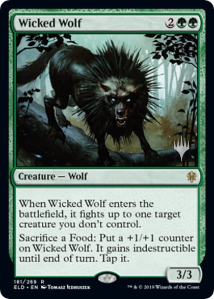 Wicked Wolf, Promo Pack: Throne of Eldraine 181