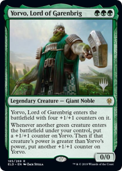 Yorvo, Lord of Garenbrig, Promo Pack: Throne of Eldraine 185