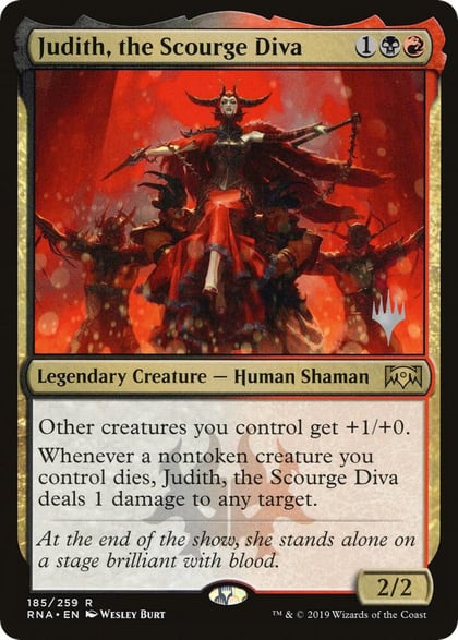 Judith, the Scourge Diva, Promo Pack: Throne of Eldraine 185