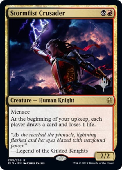 Stormfist Crusader, Promo Pack: Throne of Eldraine 203