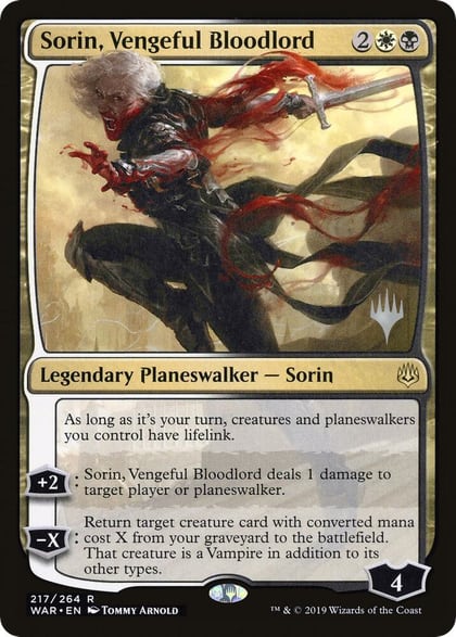 Sorin, Vengeful Bloodlord, Promo Pack: Throne of Eldraine 217