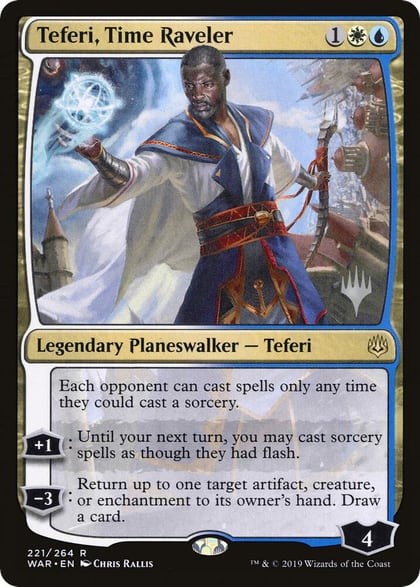 Teferi, Time Raveler, Promo Pack: Throne of Eldraine 221