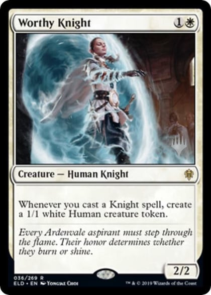 Worthy Knight, Promo Pack: Throne of Eldraine 36
