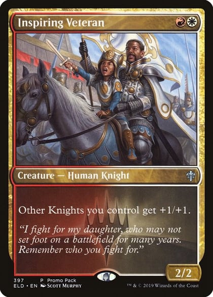 Inspiring Veteran, Promo Pack: Throne of Eldraine 397