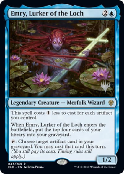 Emry, Lurker of the Loch, Promo Pack: Throne of Eldraine 43